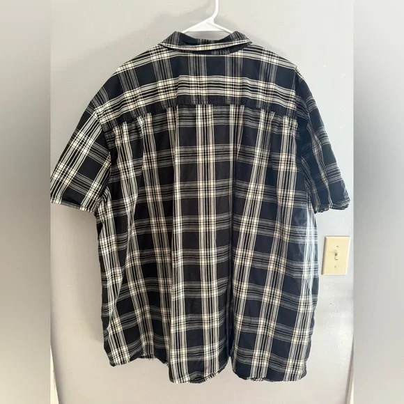 Carhartt Short Sleeve Relaxed Fit Button Down Shirt Men’s SZ 4XL Plaid Casual - Picture 7 of 9